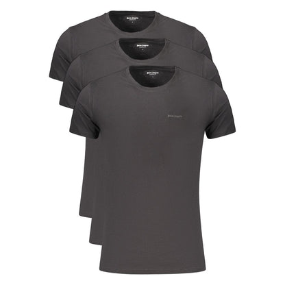 Palm Angels Black Cotton Men's 3 Pack T-Shirts Underwear