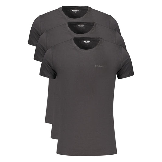 Palm Angels Black Cotton Men's 3 Pack T-Shirts Underwear
