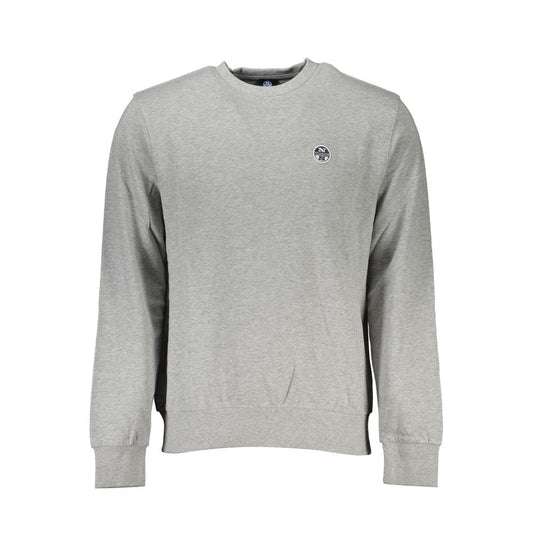 North Sails Gray Cotton Men's Crew Neck Sweatshirt
