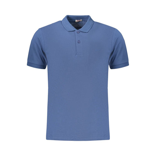 RIFLE Blue Cotton Men's Polo Shirt