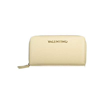 Mario Valentino Beige Faux Leather Wallet