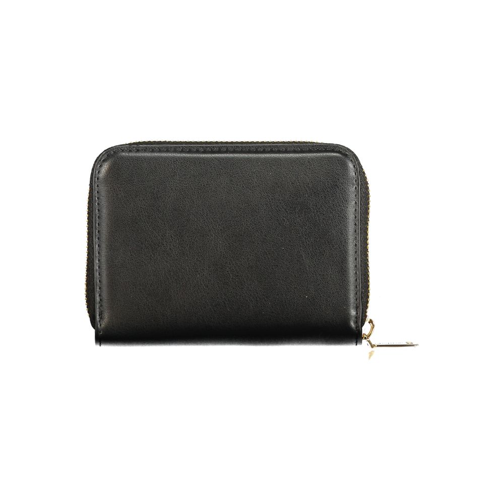 Mario Valentino Black Faux Leather Women's Wallet