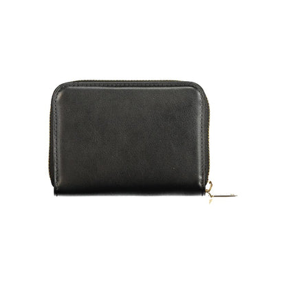 Mario Valentino Black Faux Leather Women's Wallet