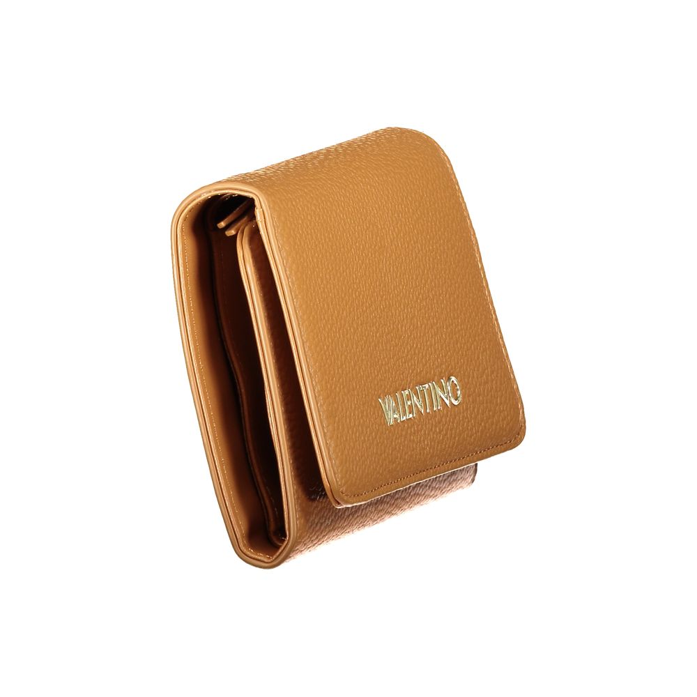 Mario Valentino Brown Faux Leather Women's Wallet
