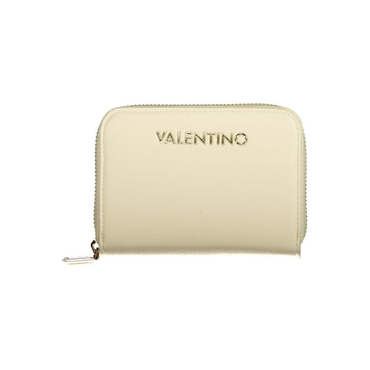 Mario Valentino Beige Faux Leather Wallet