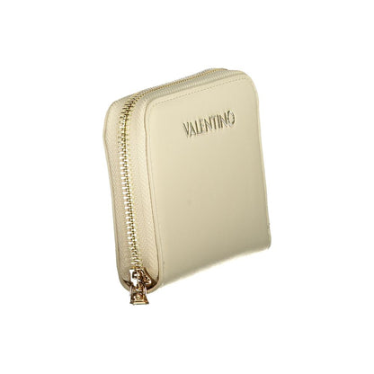 Mario Valentino Beige Faux Leather Wallet