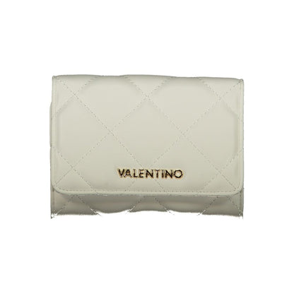 Mario Valentino White Faux Leather Women's Wallet