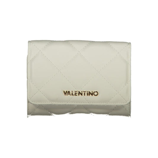 Mario Valentino White Faux Leather Women's Wallet
