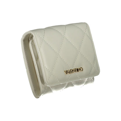 Mario Valentino White Faux Leather Women's Wallet