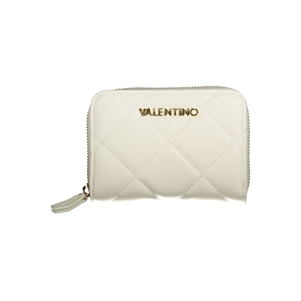 Mario Valentino White Faux Leather Women's Wallet