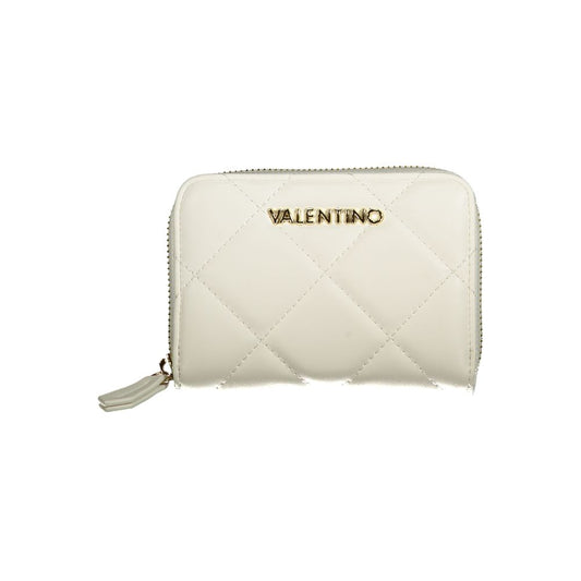 Mario Valentino White Faux Leather Women's Wallet
