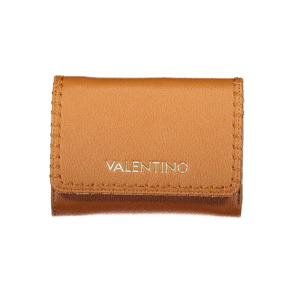 Mario Valentino Brown Faux Leather Women's Wallet