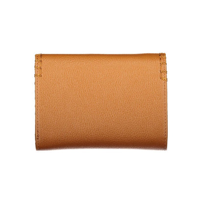 Mario Valentino Brown Faux Leather Women's Wallet