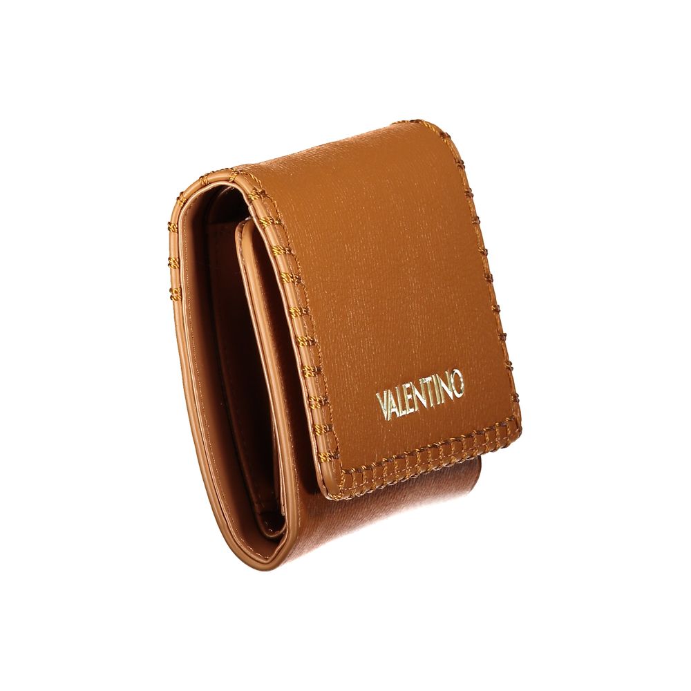 Mario Valentino Brown Faux Leather Women's Wallet