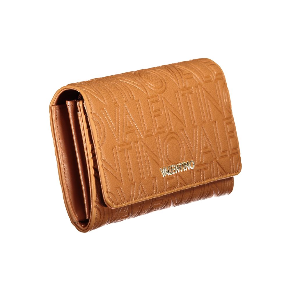 Mario Valentino Brown Faux Leather Women's Wallet