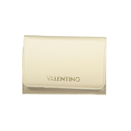Mario Valentino Beige Faux Leather Wallet