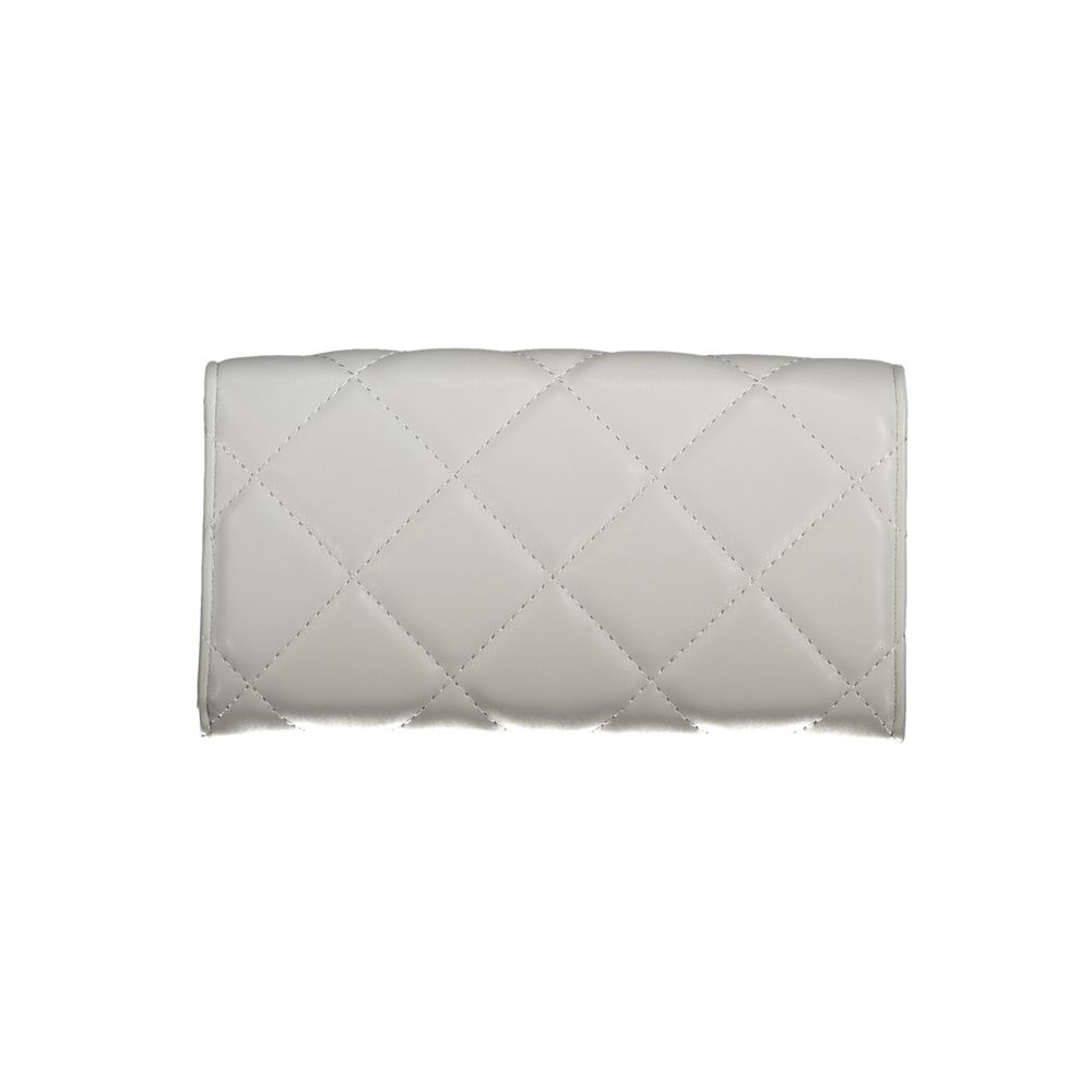 Mario Valentino Grey Faux Leather Wallet