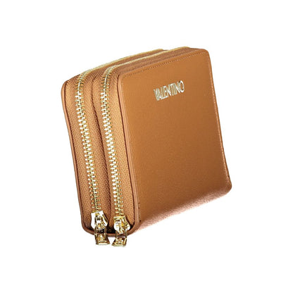 Mario Valentino Brown Faux Leather Wallet