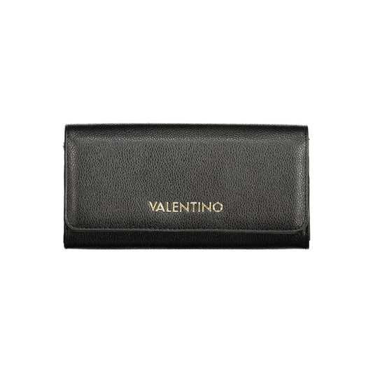 Mario Valentino Black Faux Leather Wallet