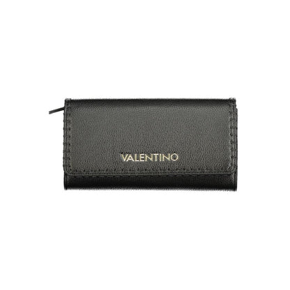 Mario Valentino Black Faux Leather Wallet
