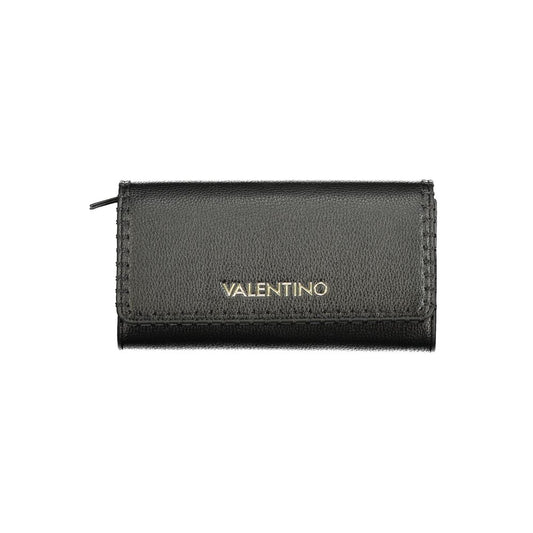 Mario Valentino Black Faux Leather Wallet