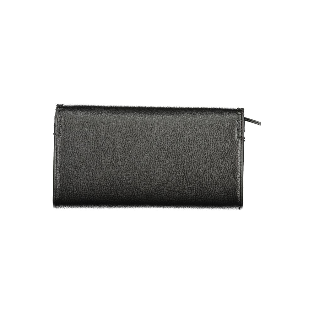 Mario Valentino Black Faux Leather Wallet