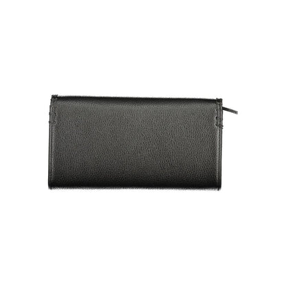 Mario Valentino Black Faux Leather Wallet