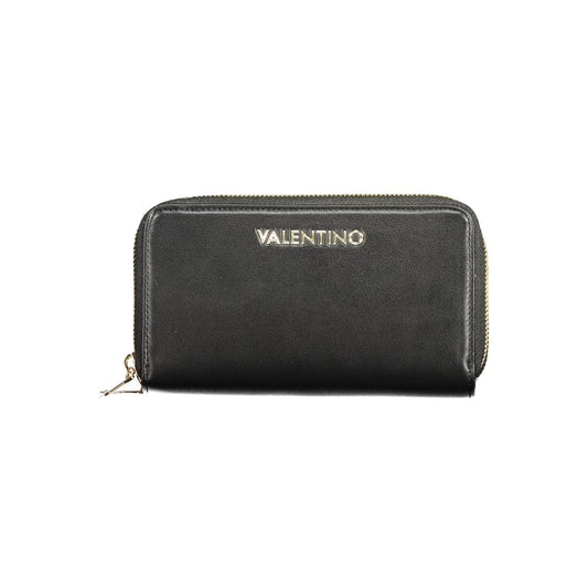 Mario Valentino Black Faux Leather Women's Wallet