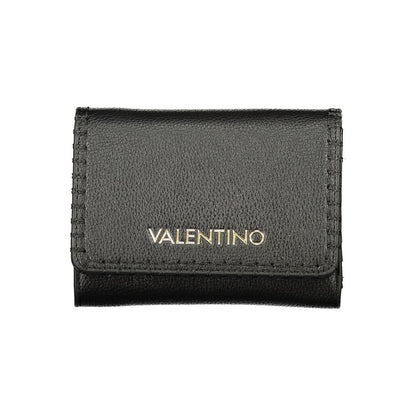 Mario Valentino Black Faux Leather Women's Wallet