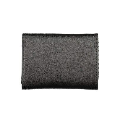Mario Valentino Black Faux Leather Women's Wallet