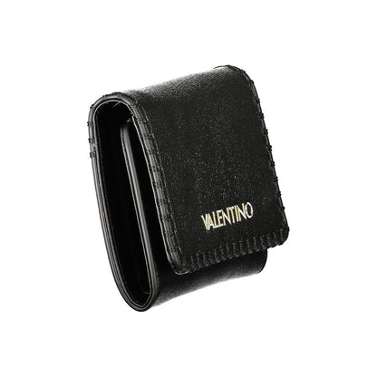 Mario Valentino Black Faux Leather Women's Wallet