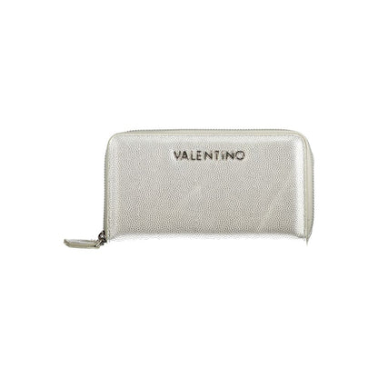 Mario Valentino Silver Faux Leather Women's Wallet