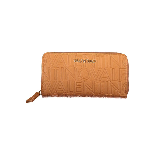 Mario Valentino Brown Faux Leather Women's Wallet