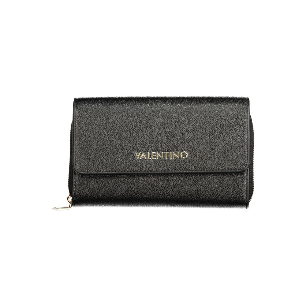Mario Valentino Black Faux Leather Wallet
