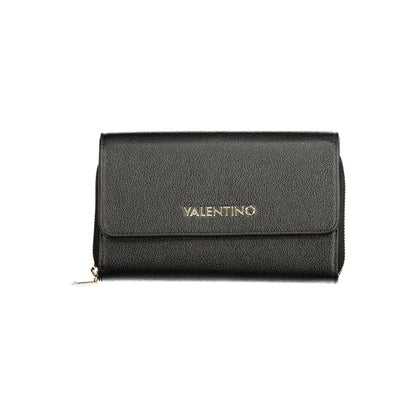 Mario Valentino Black Faux Leather Wallet