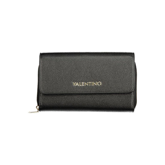 Mario Valentino Black Faux Leather Wallet