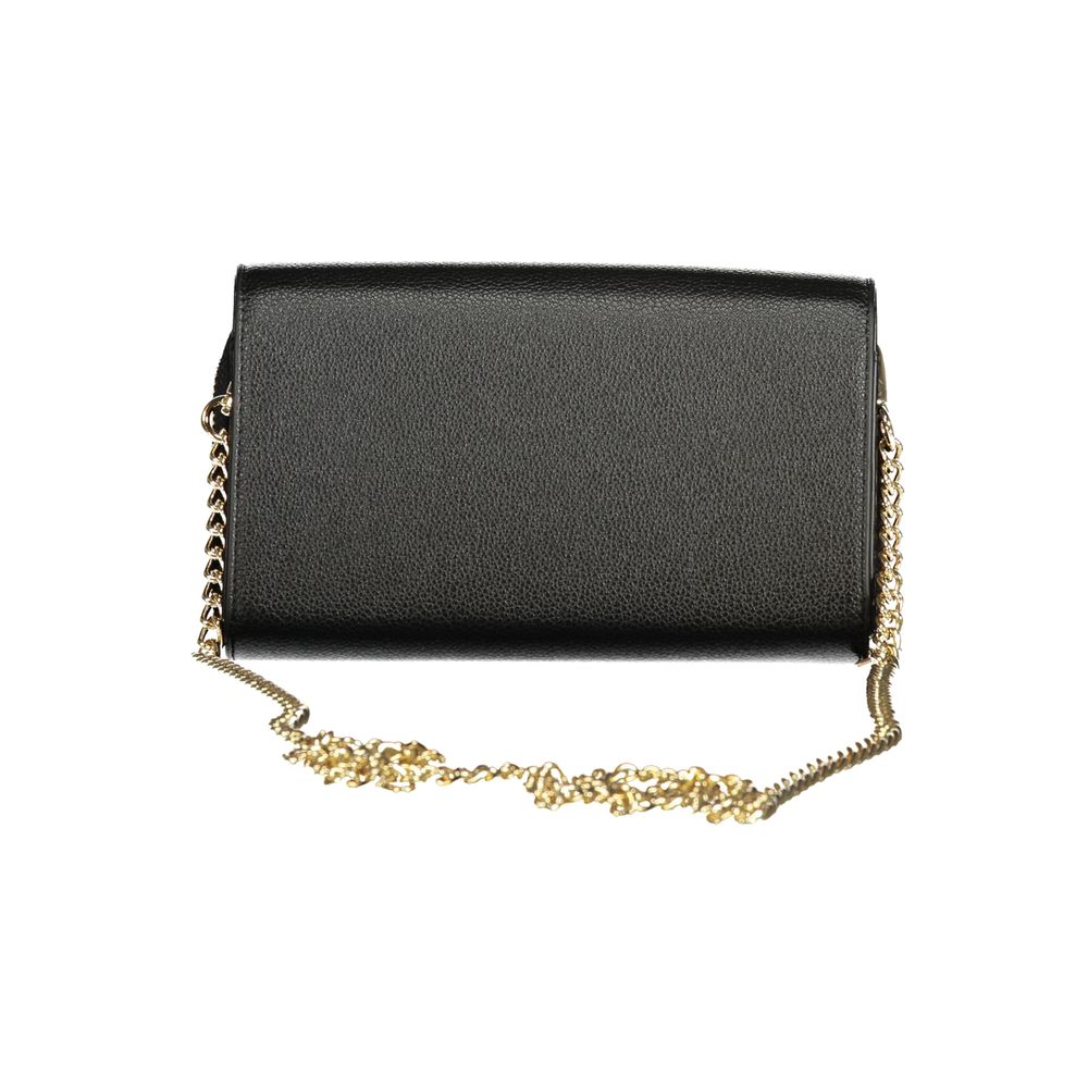 Mario Valentino Black Faux Leather Wallet