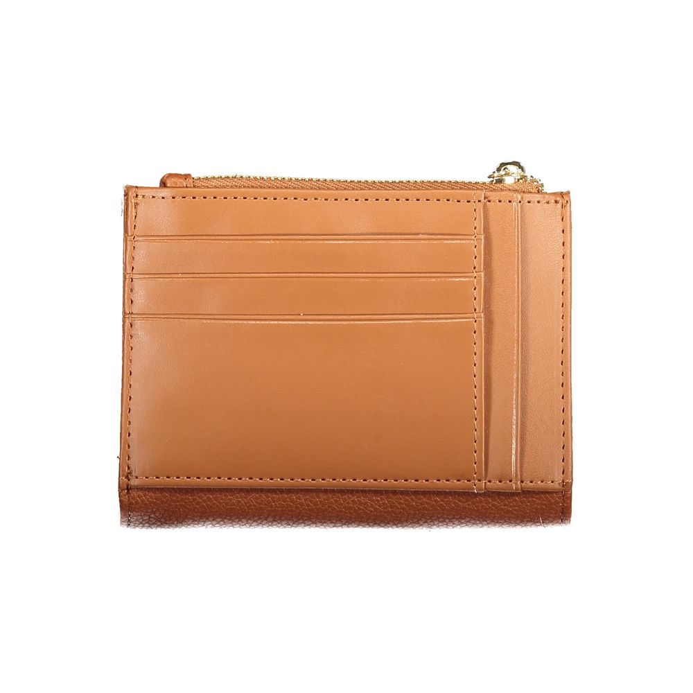 Mario Valentino Brown Faux Leather Wallet