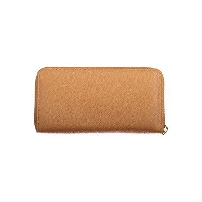 Mario Valentino Brown Faux Leather Wallet