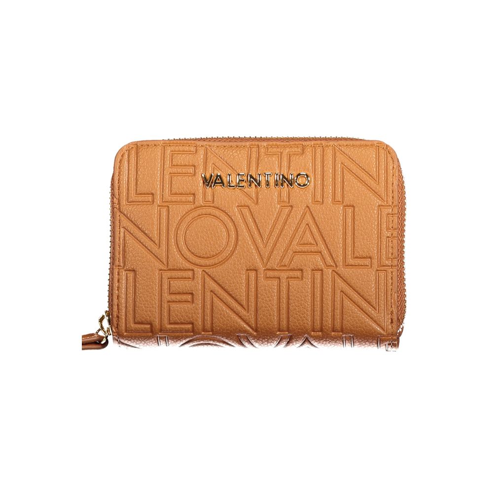 Mario Valentino Brown Faux Leather Women's Wallet