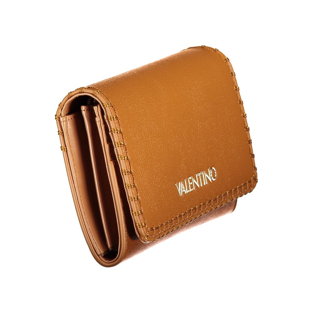 Mario Valentino Brown Faux Leather Women's Wallet