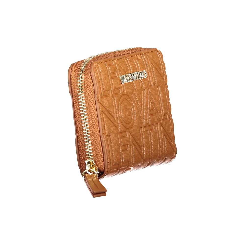 Mario Valentino Brown Faux Leather Women's Wallet