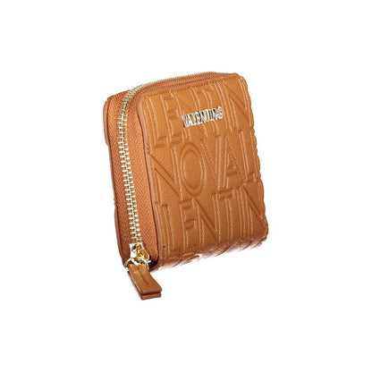 Mario Valentino Brown Faux Leather Women's Wallet