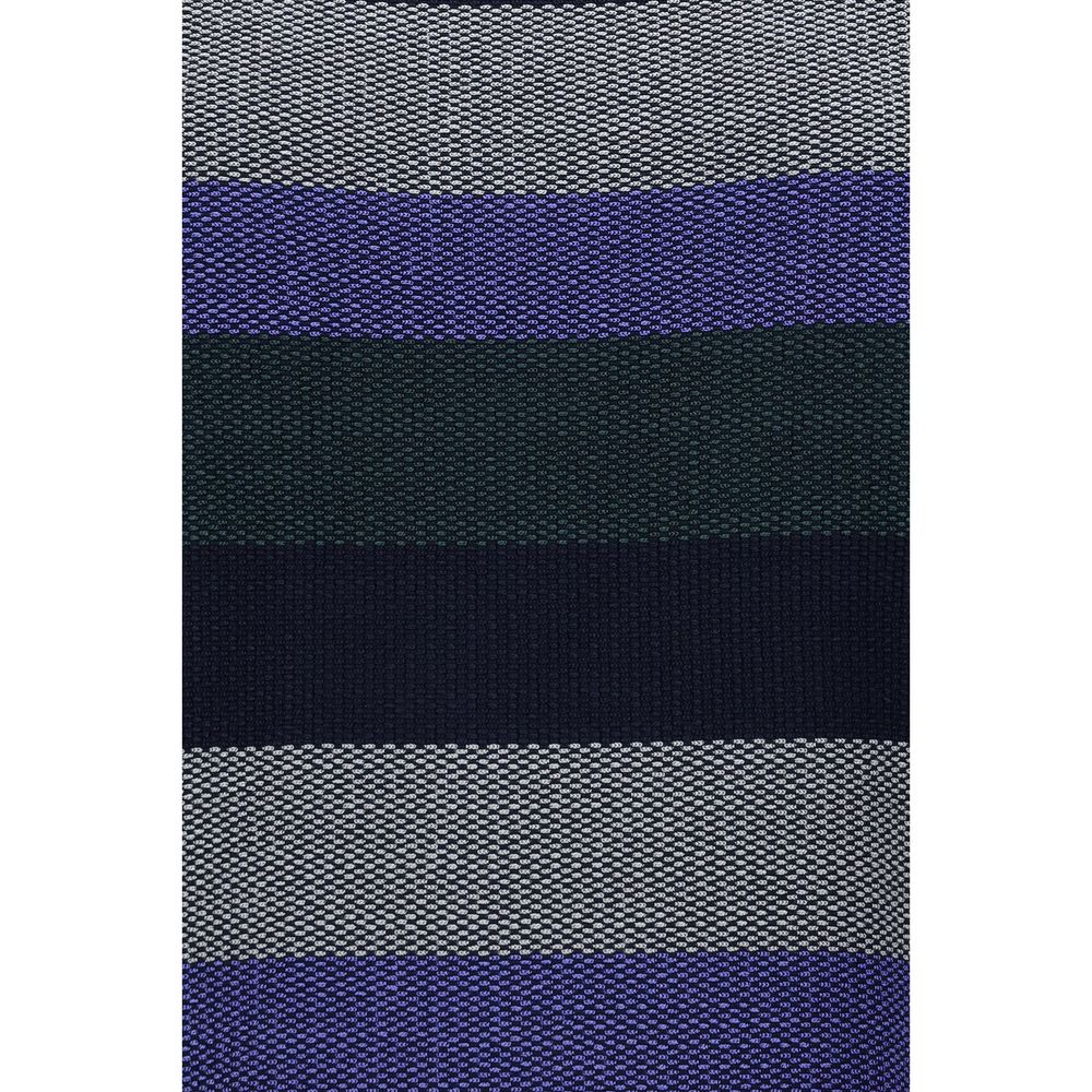 Giorgio Armani Blue Viscose Fringe Sweater