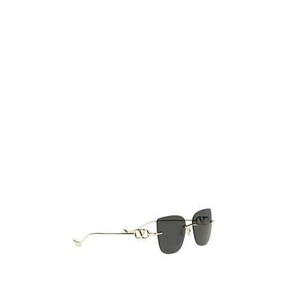 Valentino Garavani Women’s Sunglasses – Black Metal Cat-Eye Design