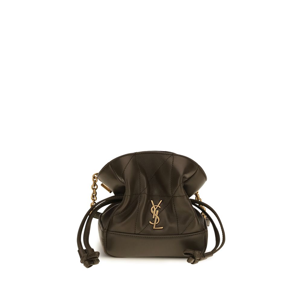 Saint Laurent Jamie Mini Leather Clutch Bag