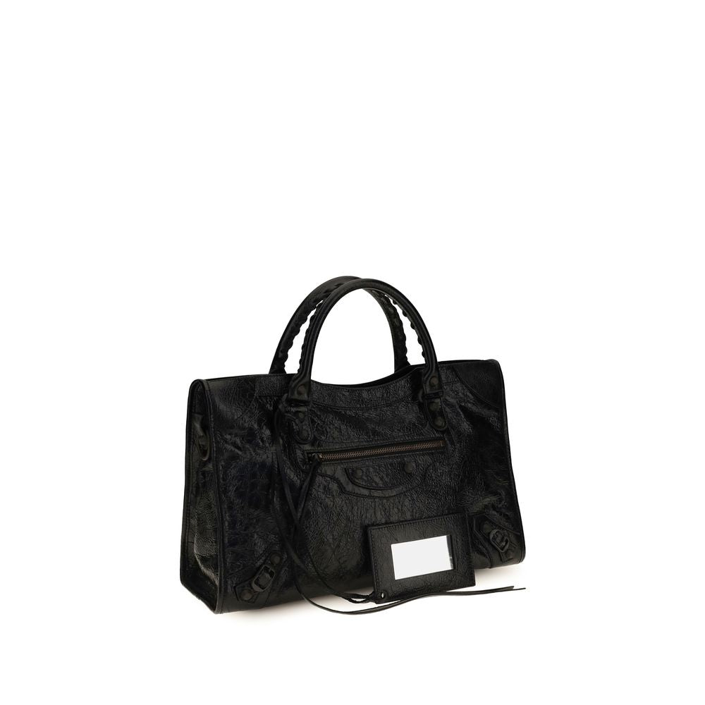 Balenciaga Black Le City Medium Shoulder Bag