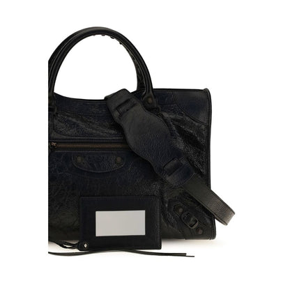 Balenciaga Black Le City Medium Shoulder Bag