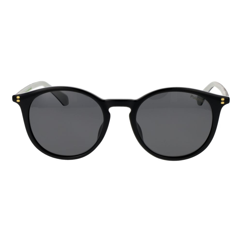 Polaroid Men’s Sunglasses – Black Full-Rim Frame, Grey Polarized Lenses