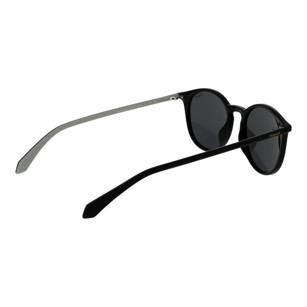 Polaroid Men’s Sunglasses – Black Full-Rim Frame, Grey Polarized Lenses